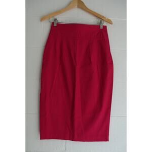 7th Avenue Design Studio Fuchsia Pencil Skirt with Side Buttons Size Small